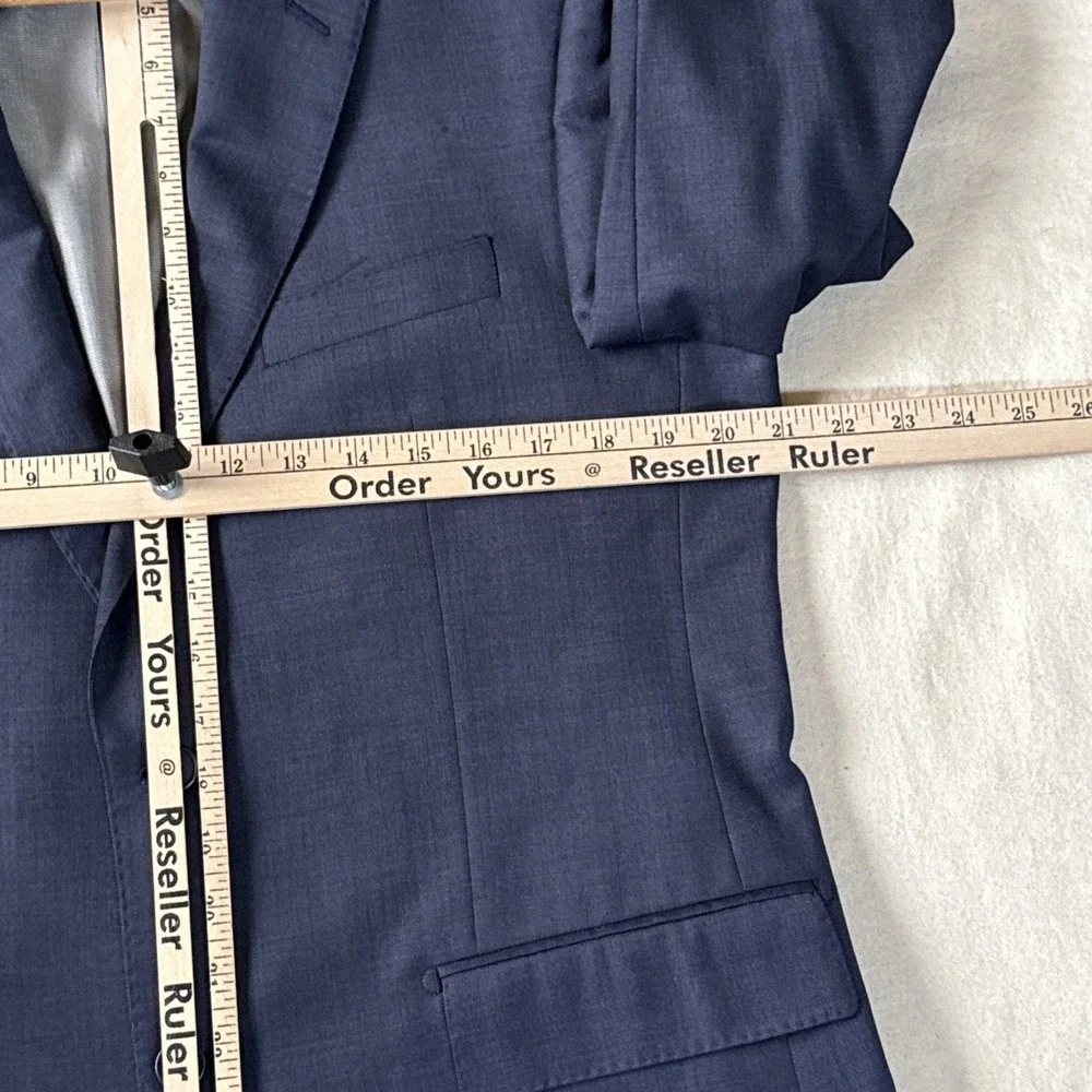 Mattarazi Uomo 2 Piece Suit Men 52R EU blue Super 150s Wool 34X29 Pants